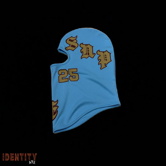 Supreme Old English Lightweight Balaclava Light Blue