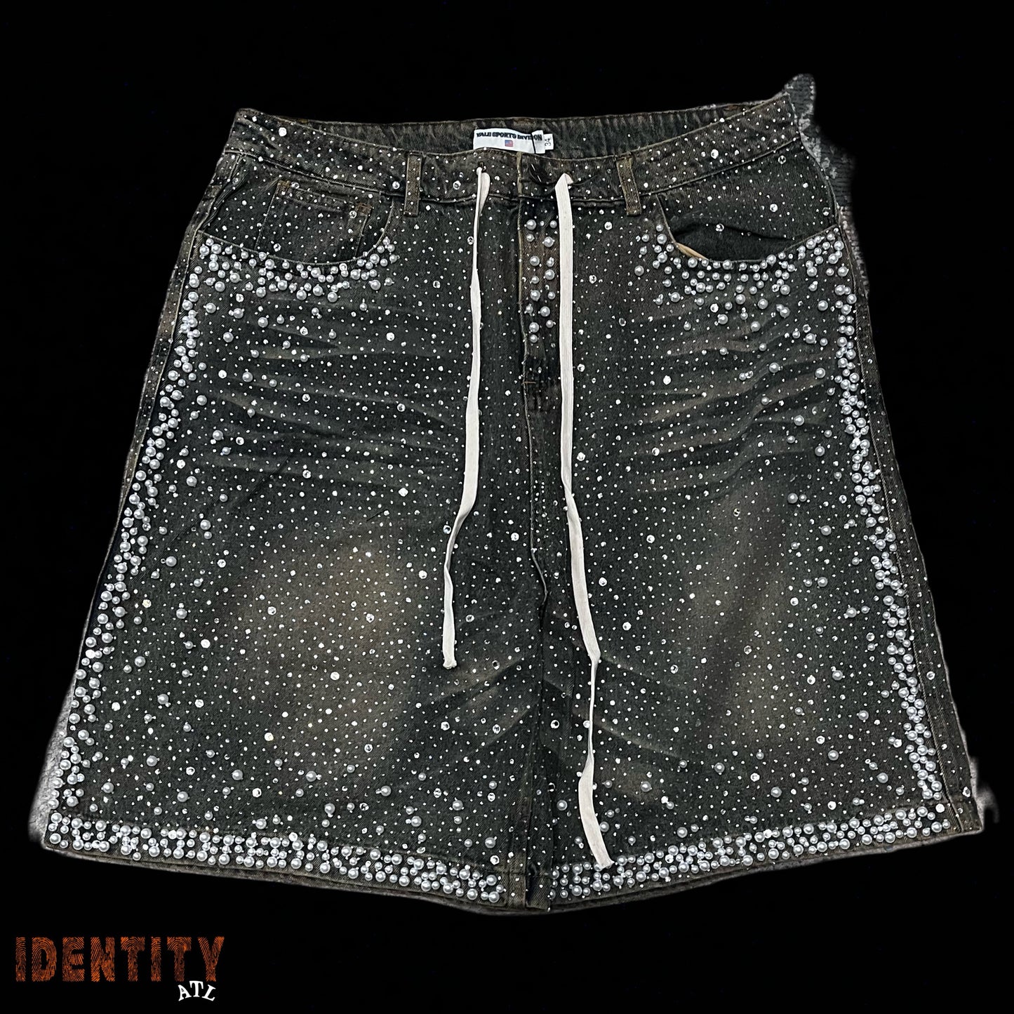 Vale Forever Green Studded Shorts