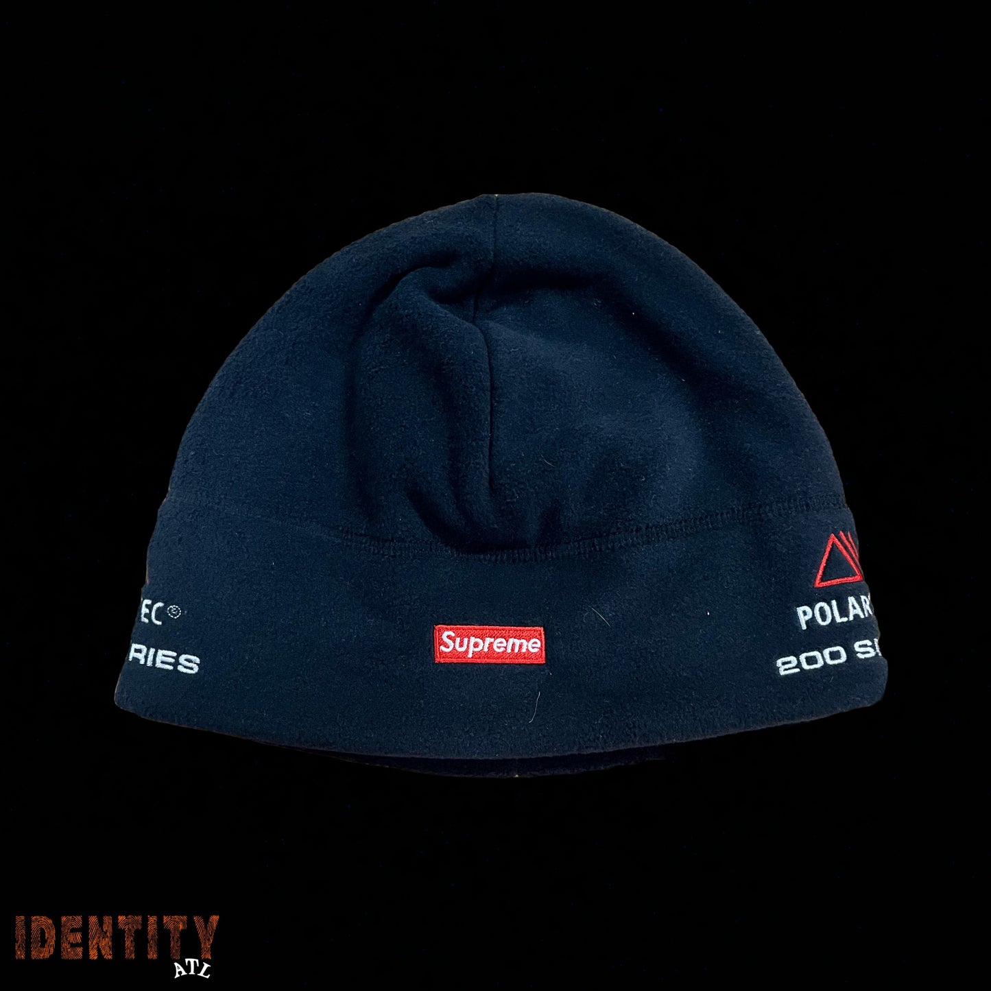 Supreme Black Polartec Beanie