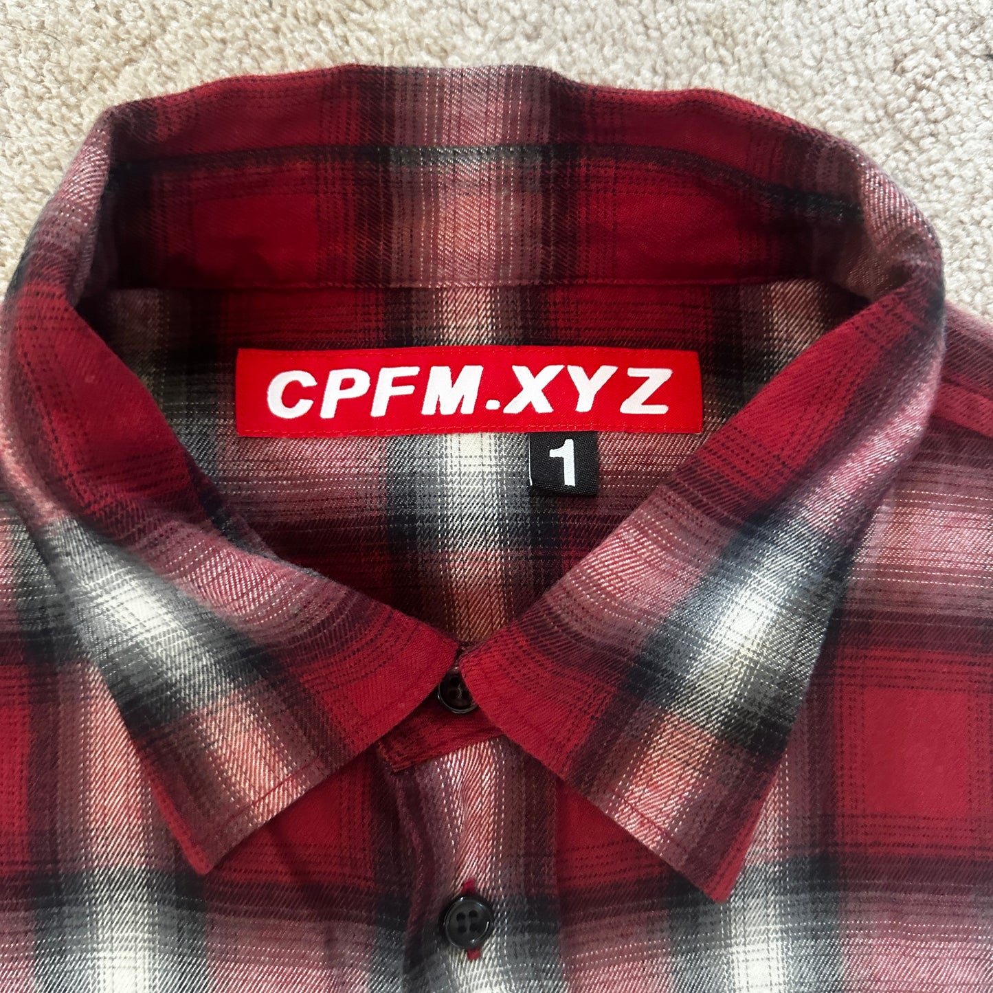 CPFM DOUBLE VISION CHECK SHIRT