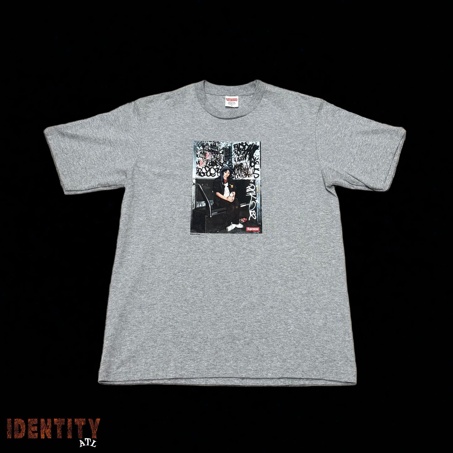 Supreme Lady Pink Tee Heather Grey