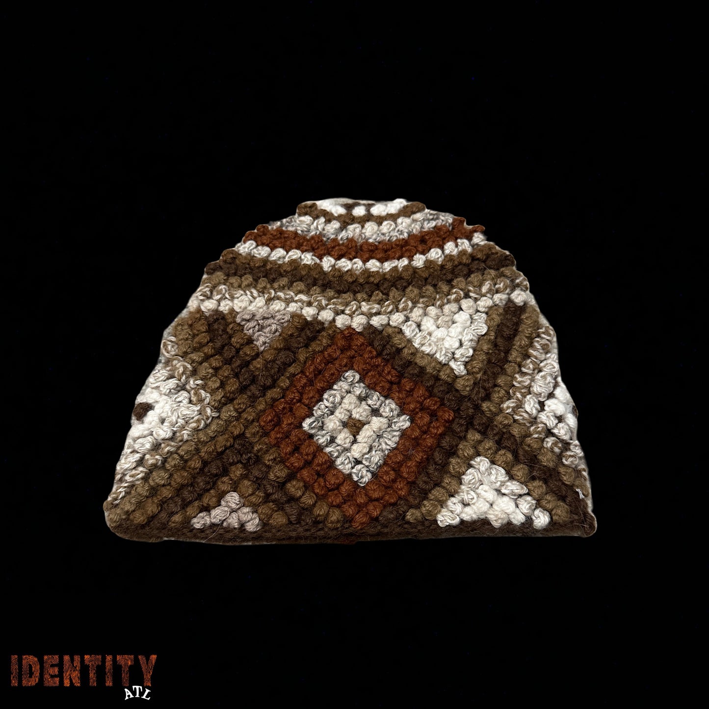 Supreme Textured Knit Beanie Brown