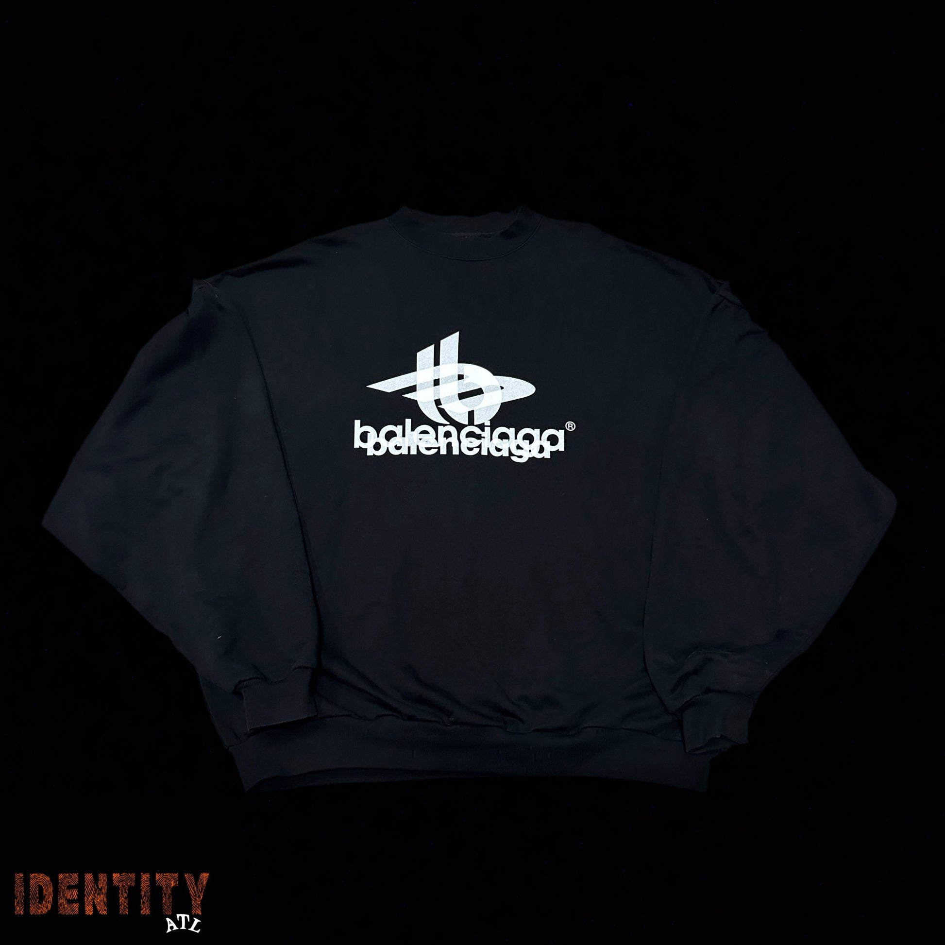 Balenciaga Layered Sweatshirt Black