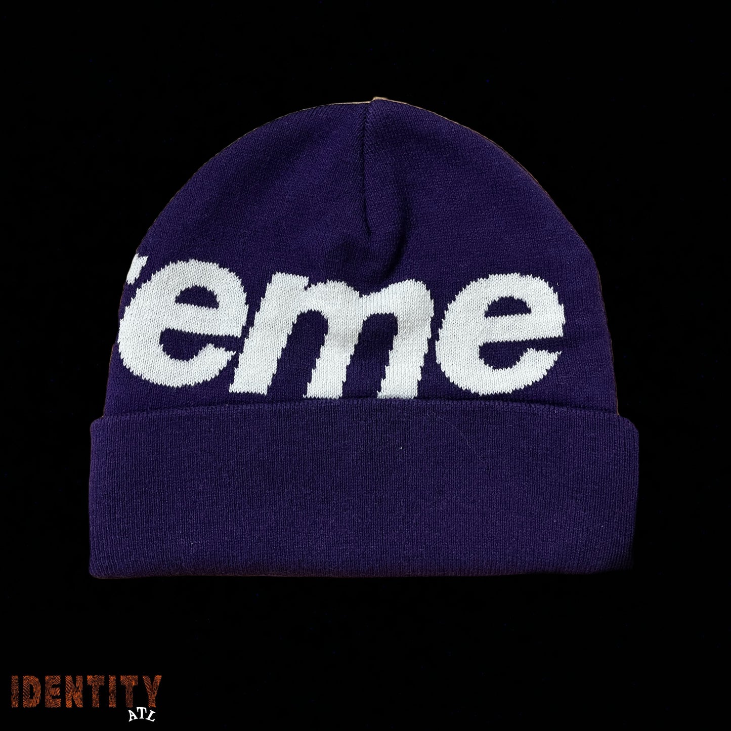Supreme Big Logo Beanie (FW25) Purple
