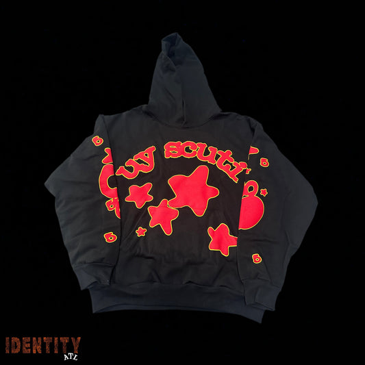 Sp5der Uy Scuti Hoodie Black