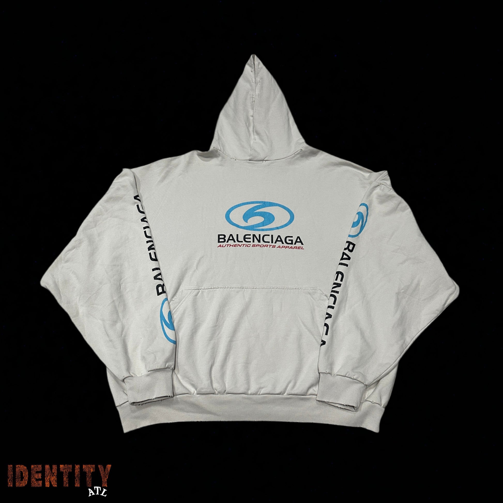 Balenciaga Authentic Sports Apparel Hoodie White