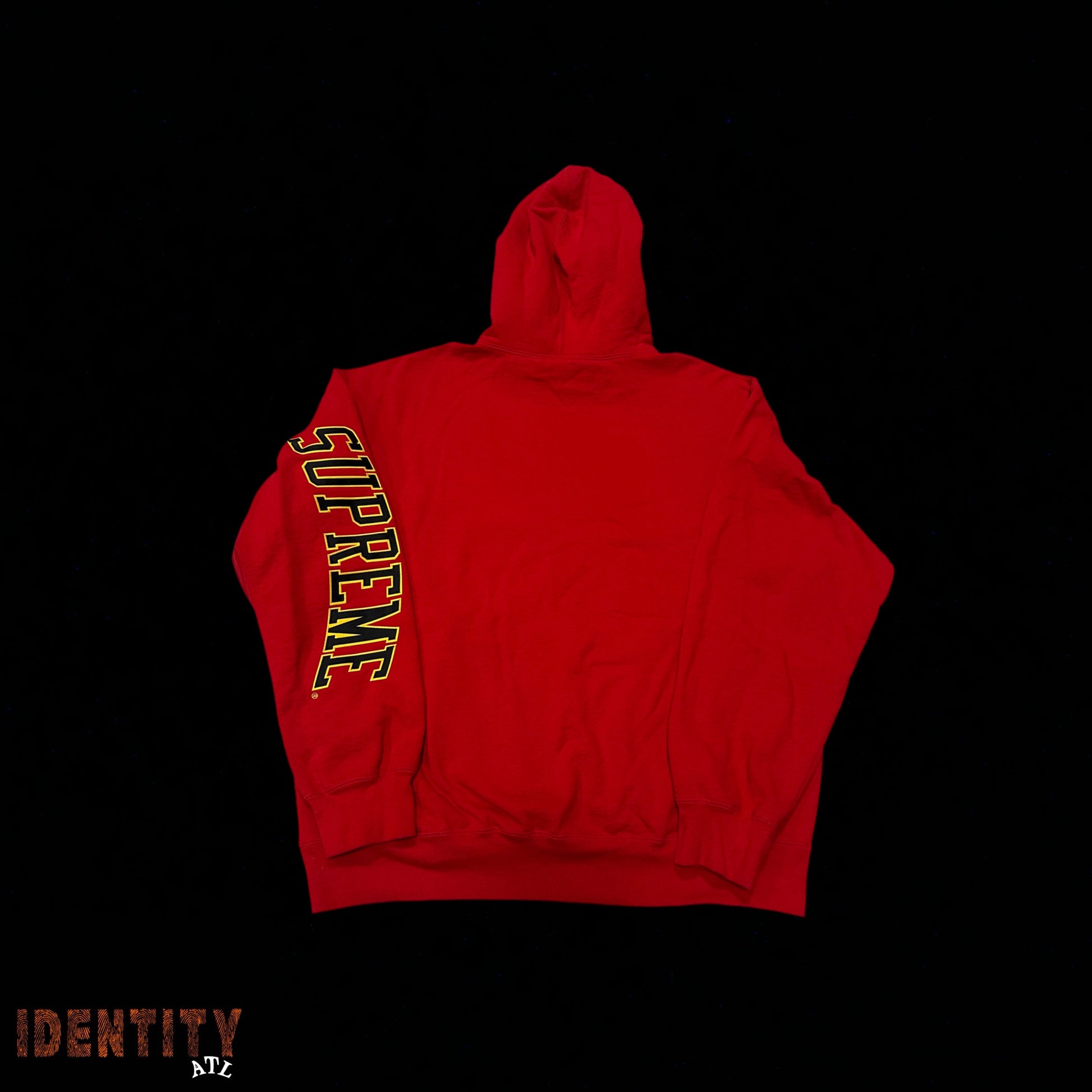 Supreme Sleeve Arc Hooded Sweatshirt Red