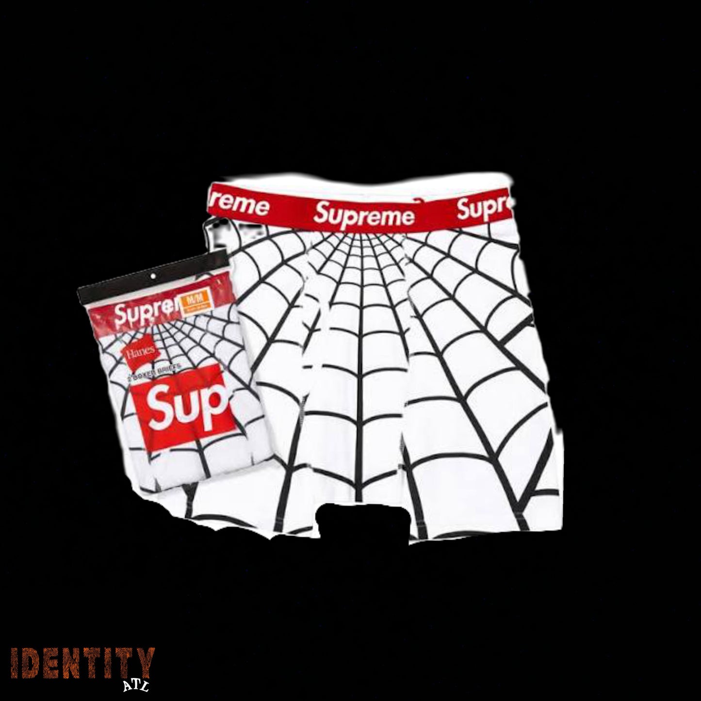 Supreme Hanes Spider-Man Boxer Briefs (2 Pack) White