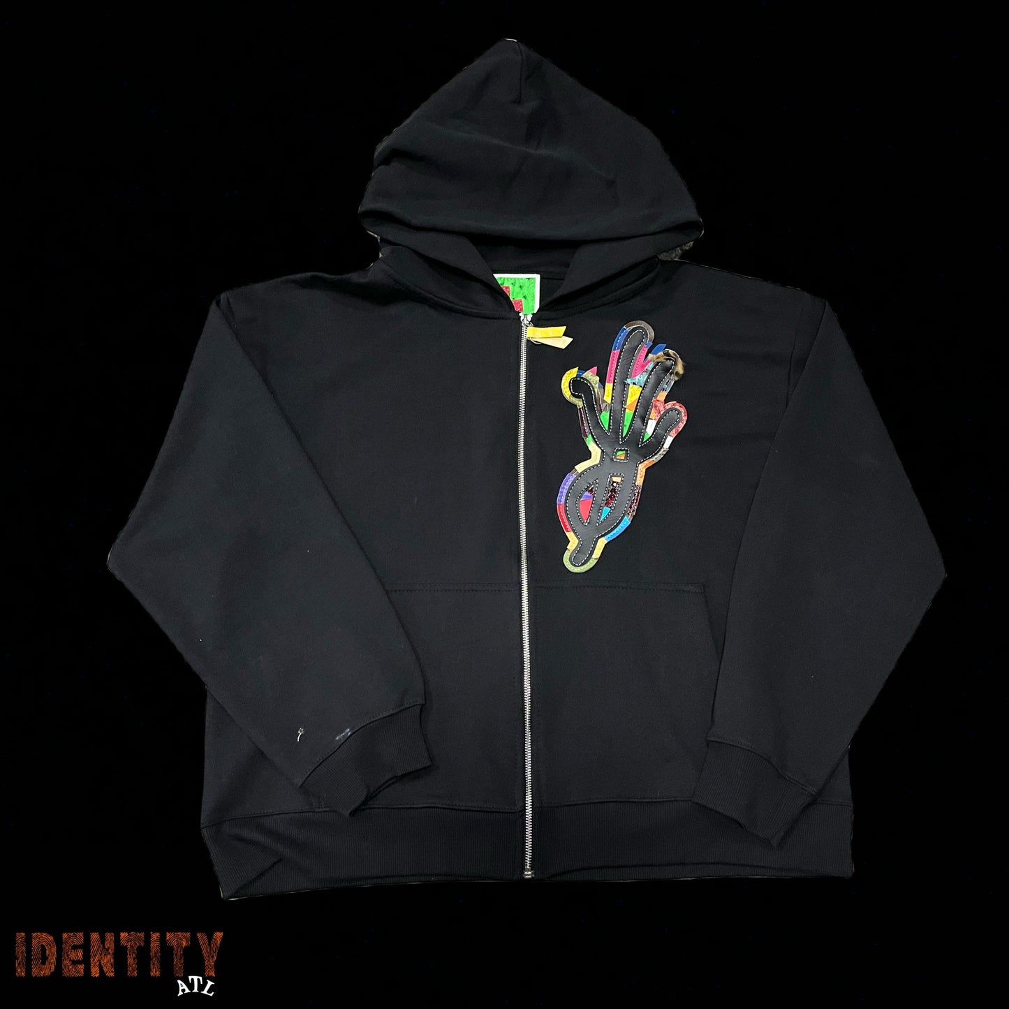 YKWYK Black Zipup Hoodie