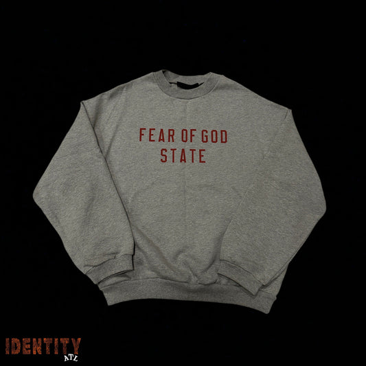 Fear of God State Crewneck Heather Grey