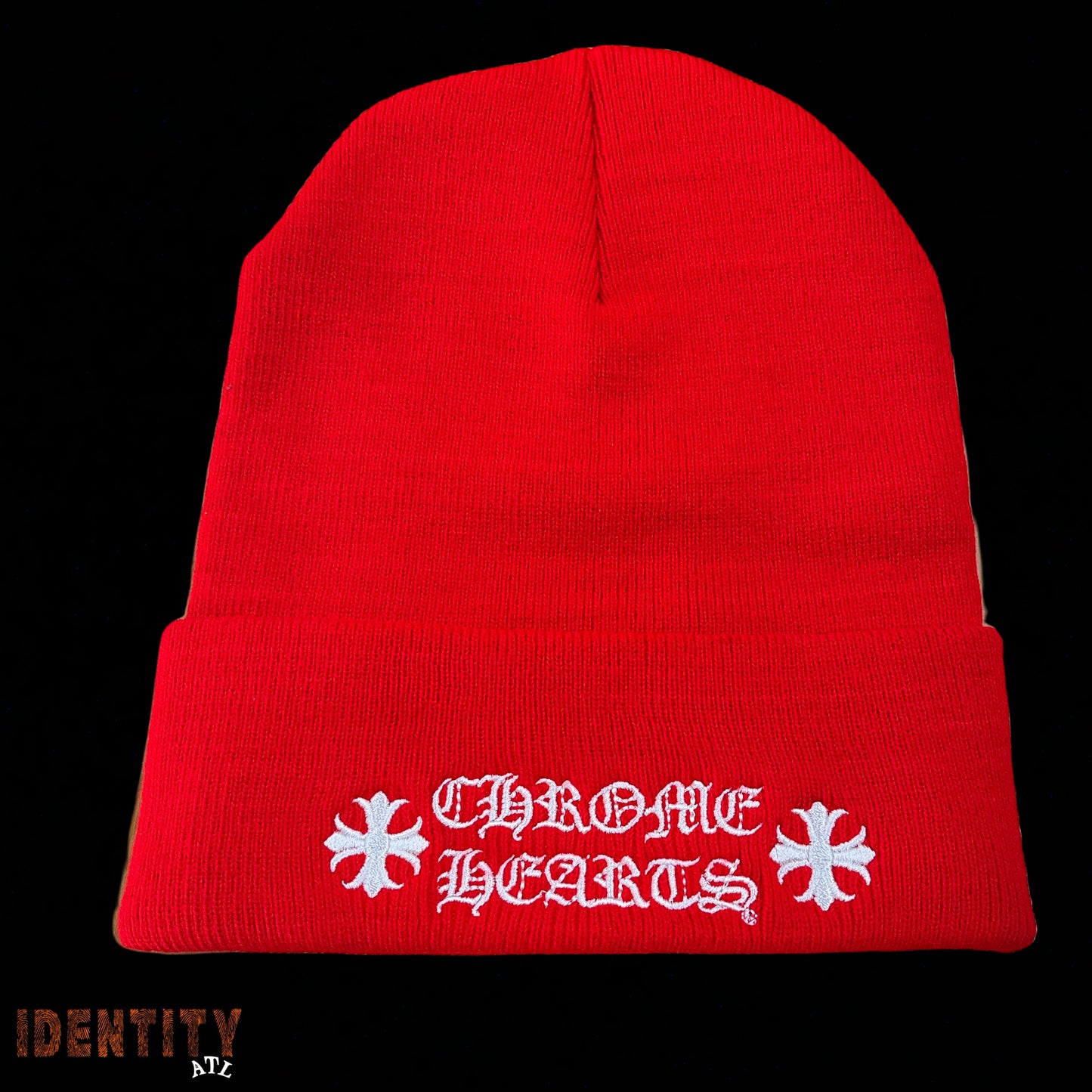 Chrome Hearts Logo Beanie Red