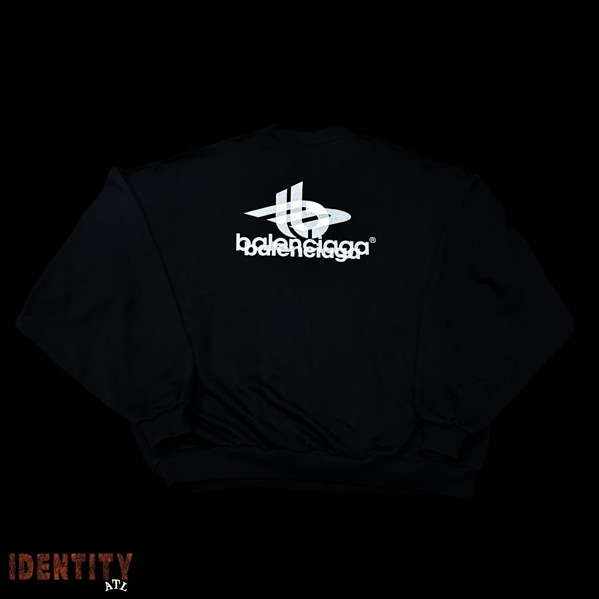 Balenciaga Layered Sweatshirt Black