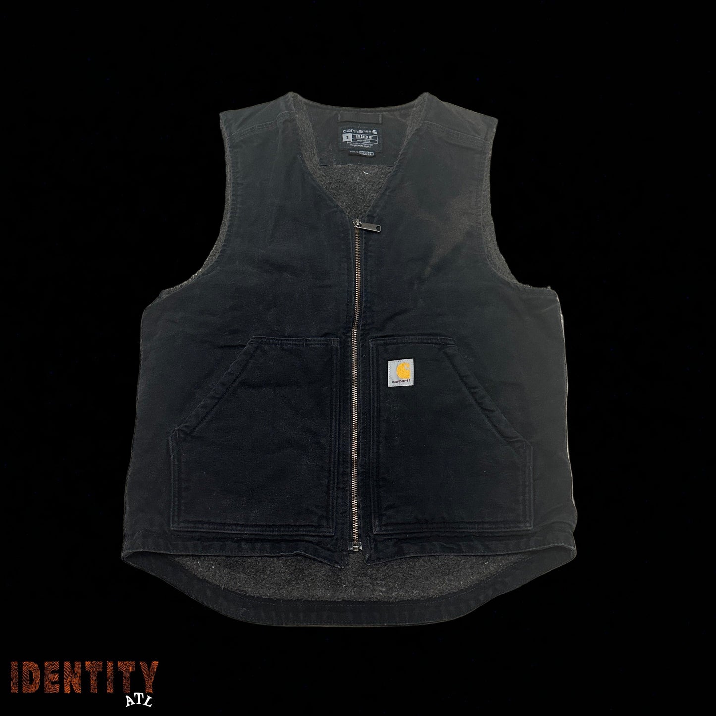 Vintage Carhartt Sherpa Lined Denim Vest
