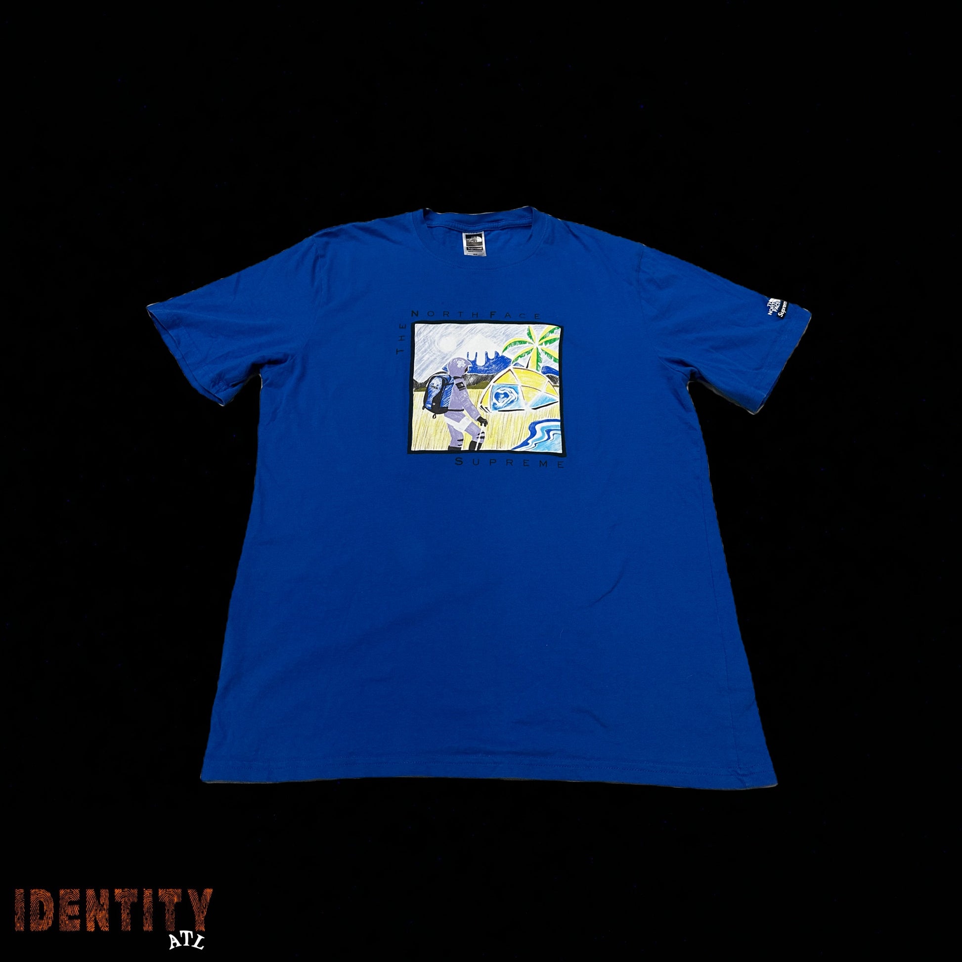 Supreme The North Face Tee Blue