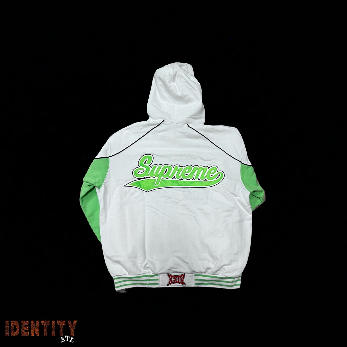 Supreme Playoffs Zip Up Hooded Sweatshirt White