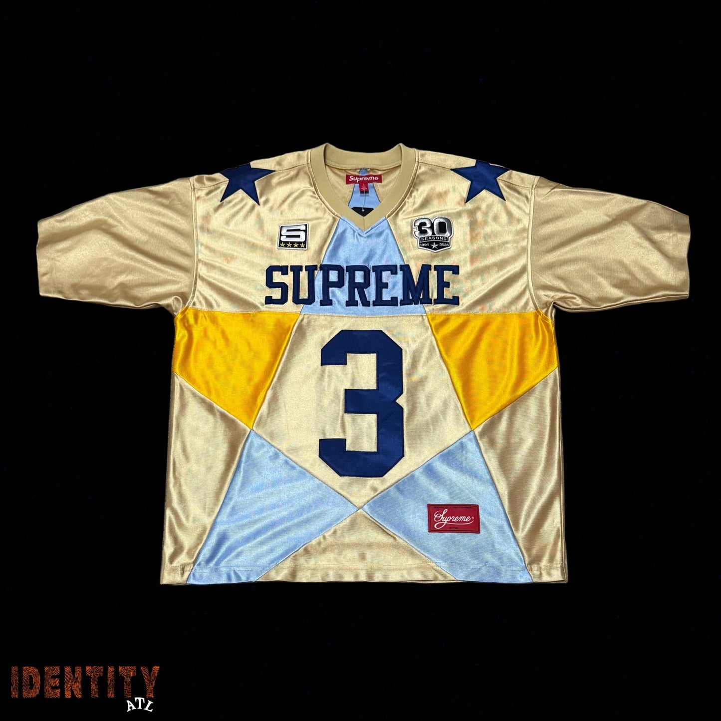 Supreme Star Football Jersey Gold