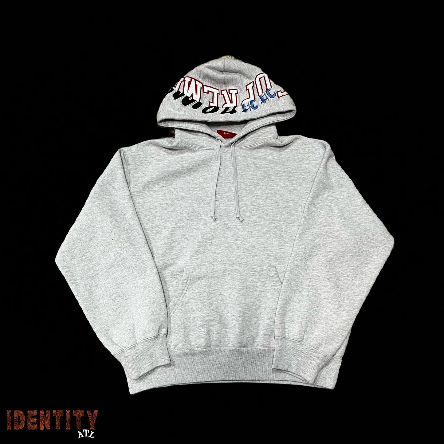 Supreme Multi Logos Hooded Sweatshirt Heather Grey