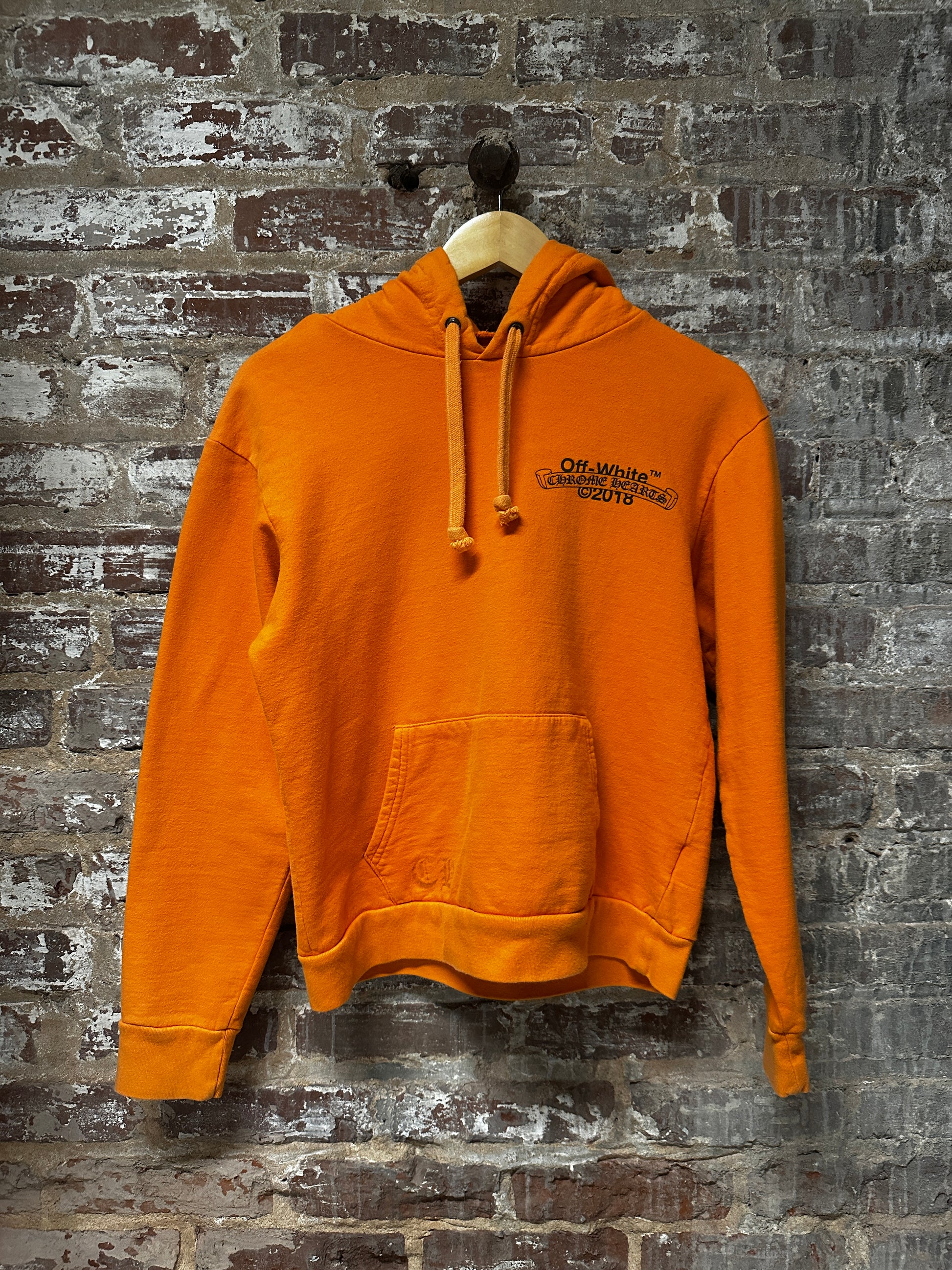 Chrome Hearts x Off White Hoodie Orange