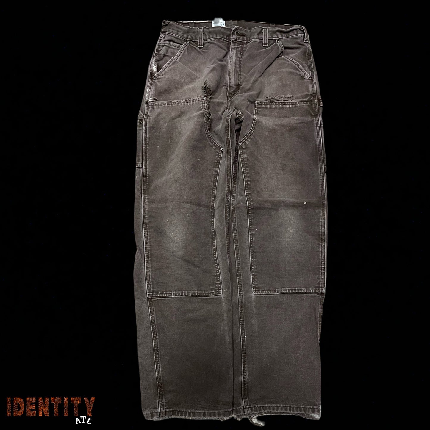 Vintage Carhartt Double Knee Brown Washed Disteress Pants