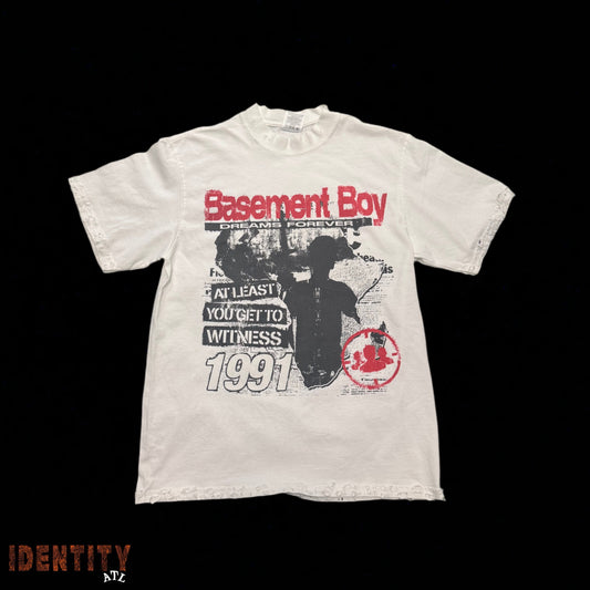 Basement Boy Graphic Tee White