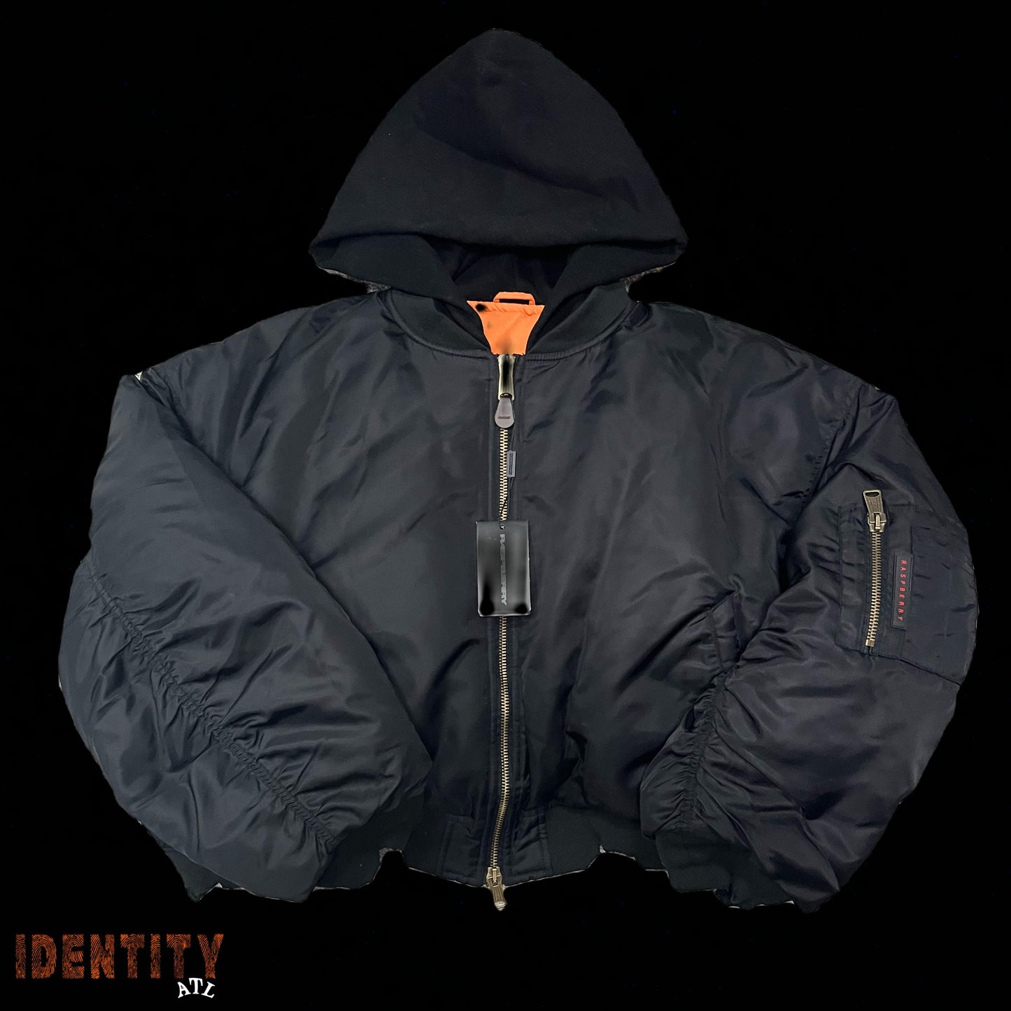 Gv Gallery Black Bomber Jacket
