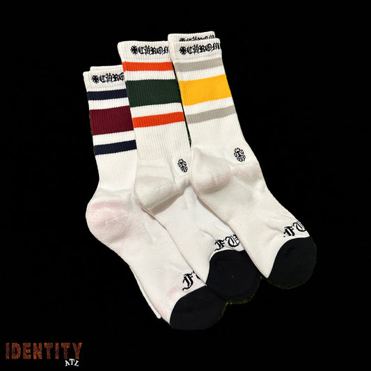 CHROME HEARTS STRIPED SOCKS