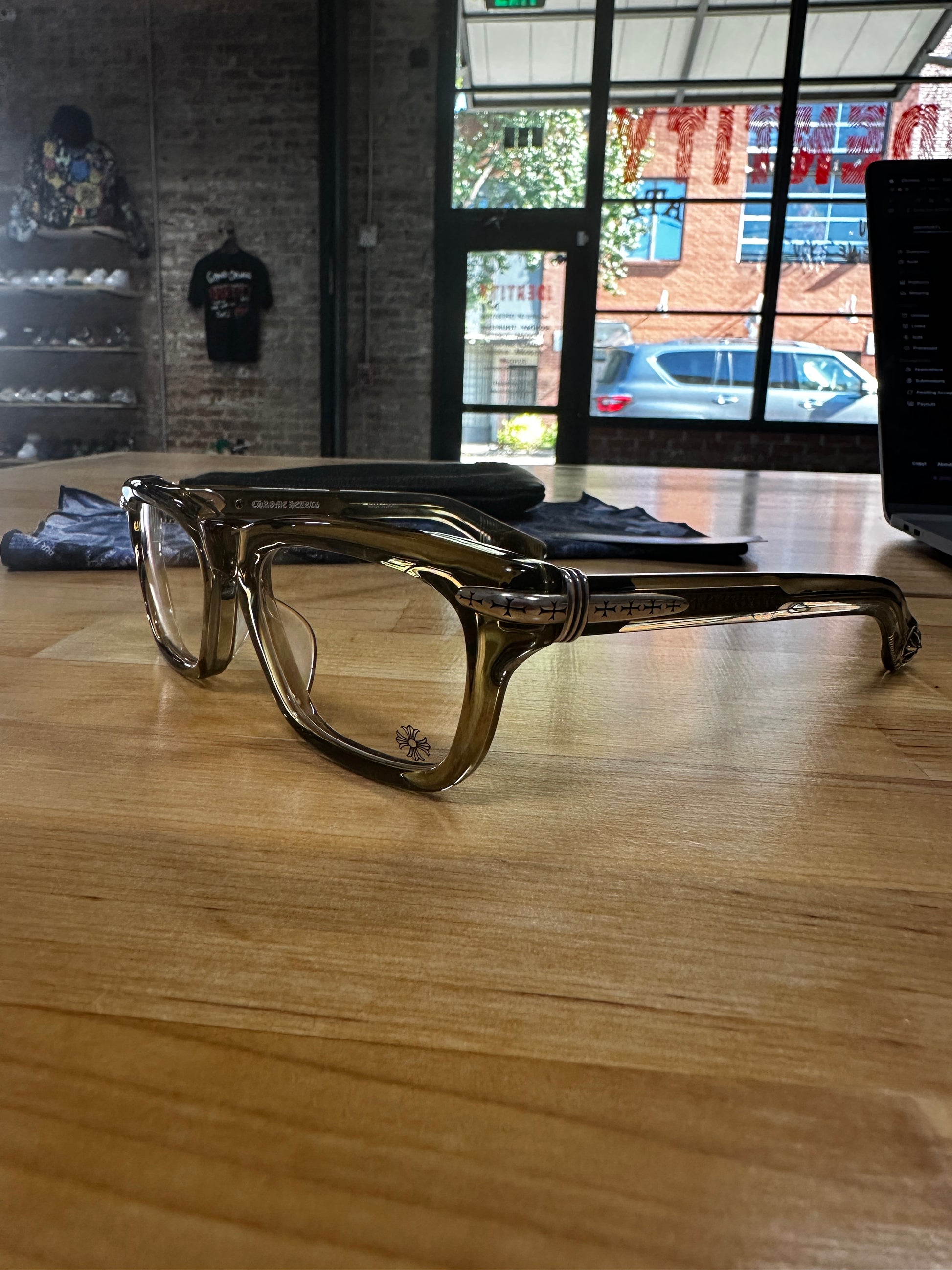 Chrome Hearts Trypoleagain Frames Brown