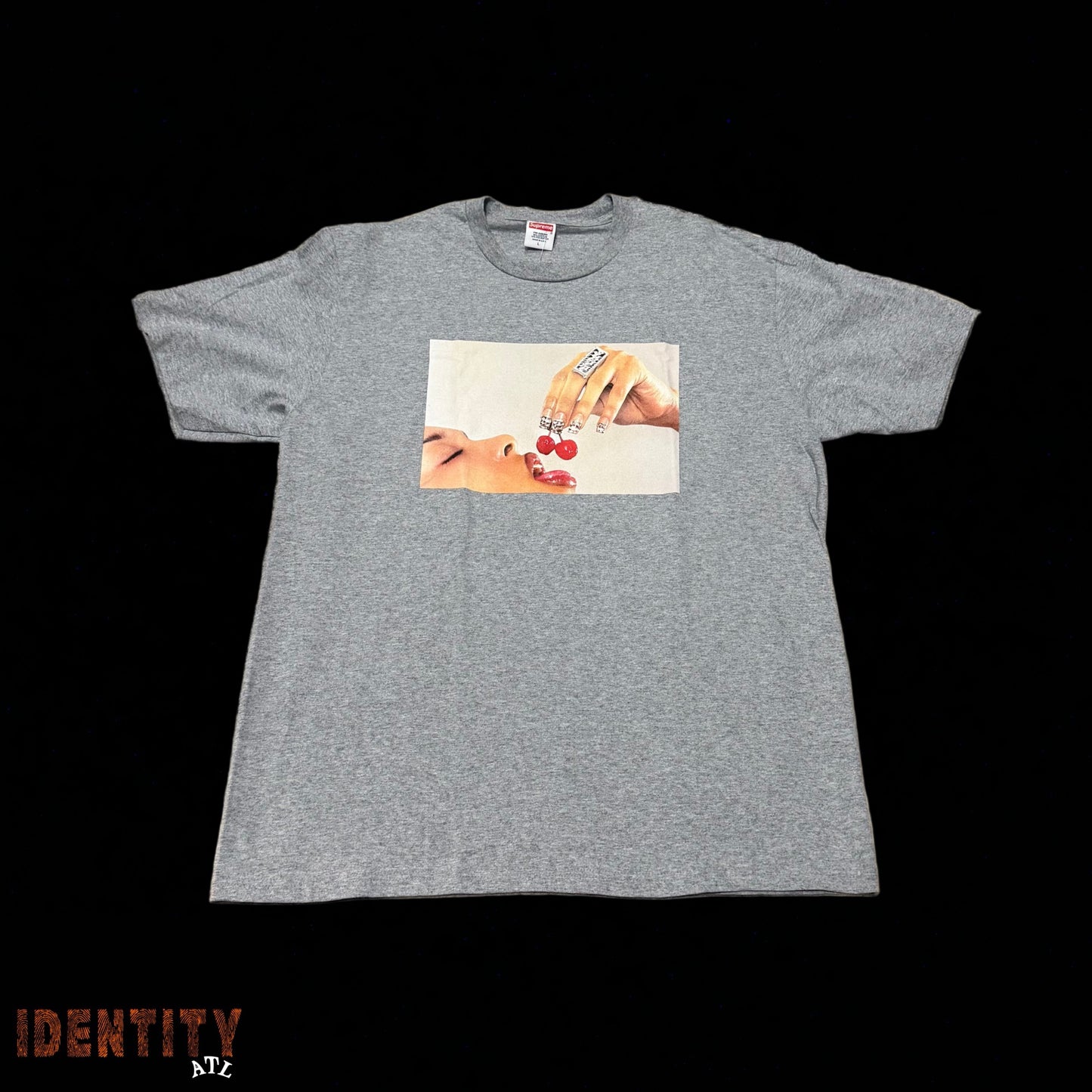 Supreme Cherries Tee Heather Grey