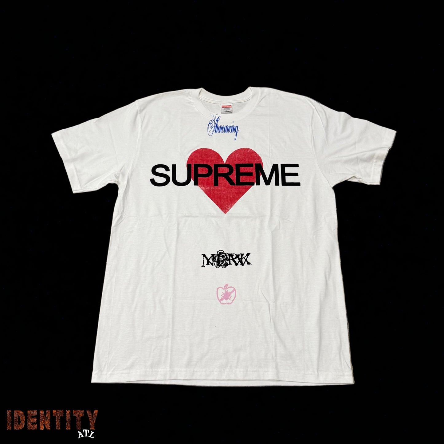 Supreme Announcing Tee White