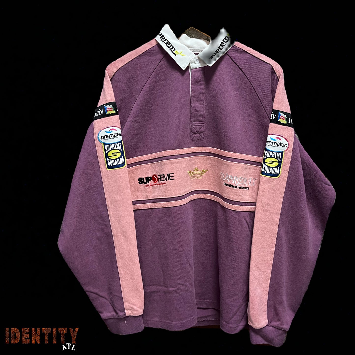 Supreme Chest Stripe Rugby Purple