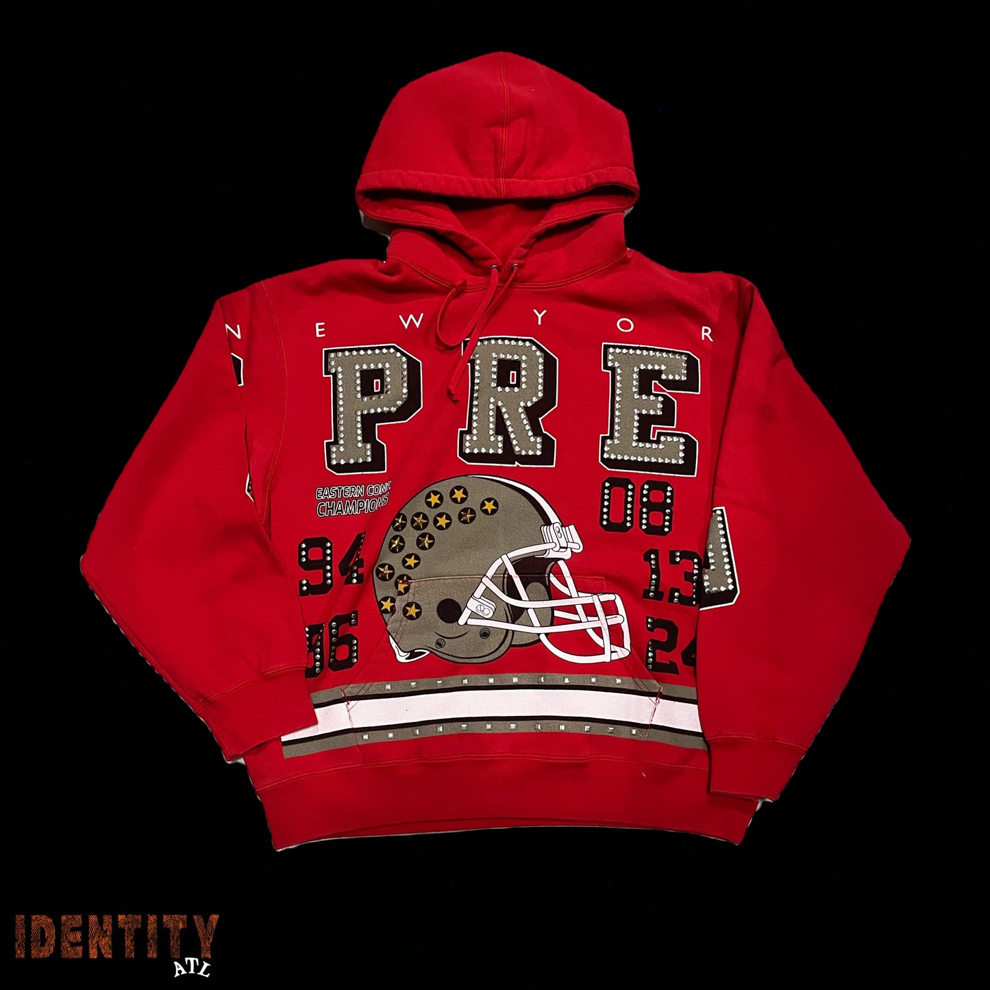 Supreme Champions Studded Hooded Sweatshirt Red
