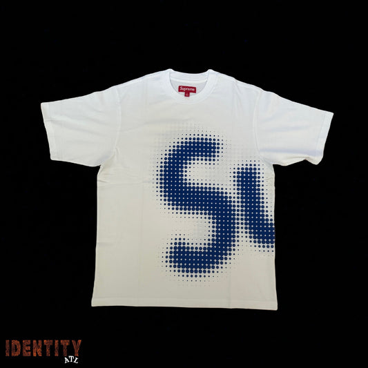 Supreme Pixel Logo Tee White