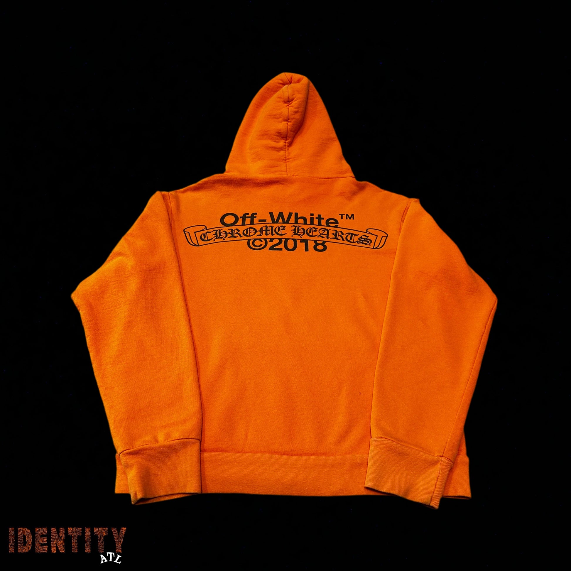 Chrome Hearts x Off White Hoodie Orange