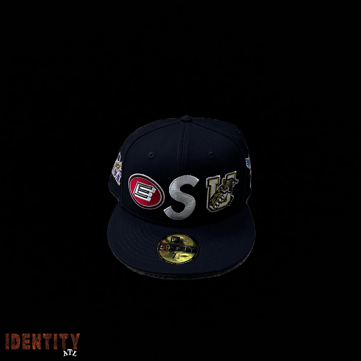 Supreme Mascots S Logo New Era Fitted Hat Navy