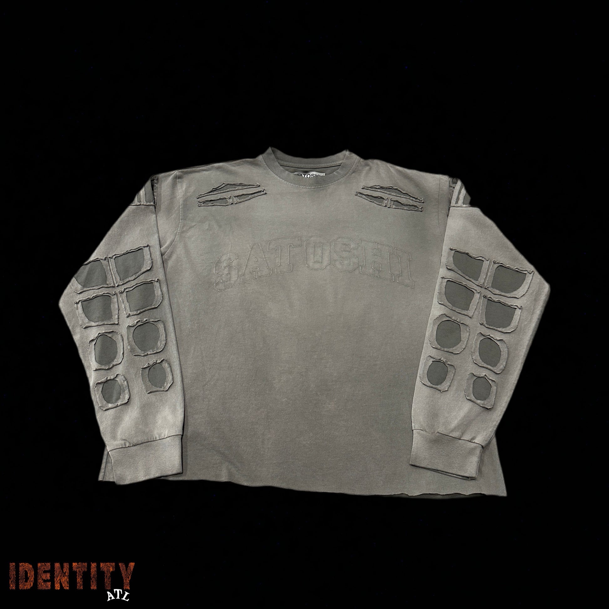 Satoshi Collegiate Longsleeve Grey Shirt