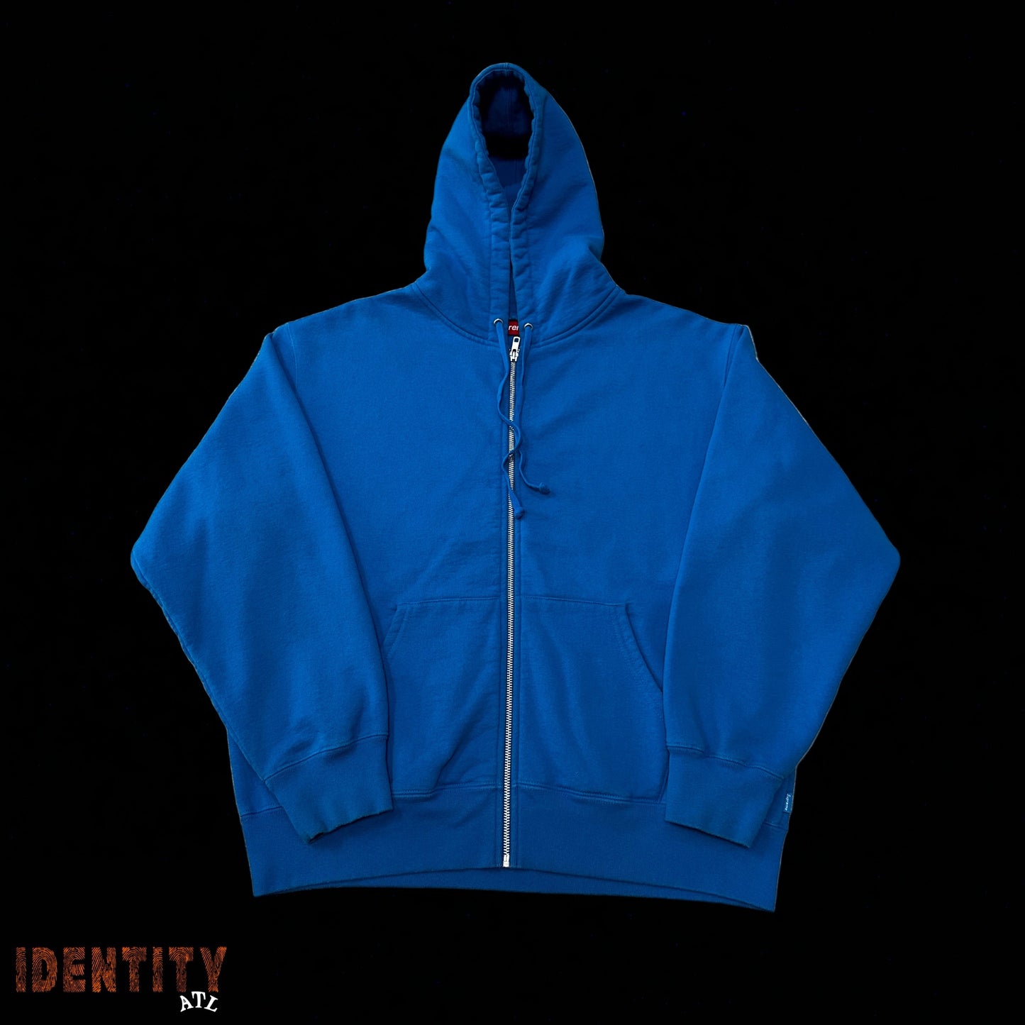Supreme Thrasher Zip Up Hooded Sweatshirt Bright Blue
