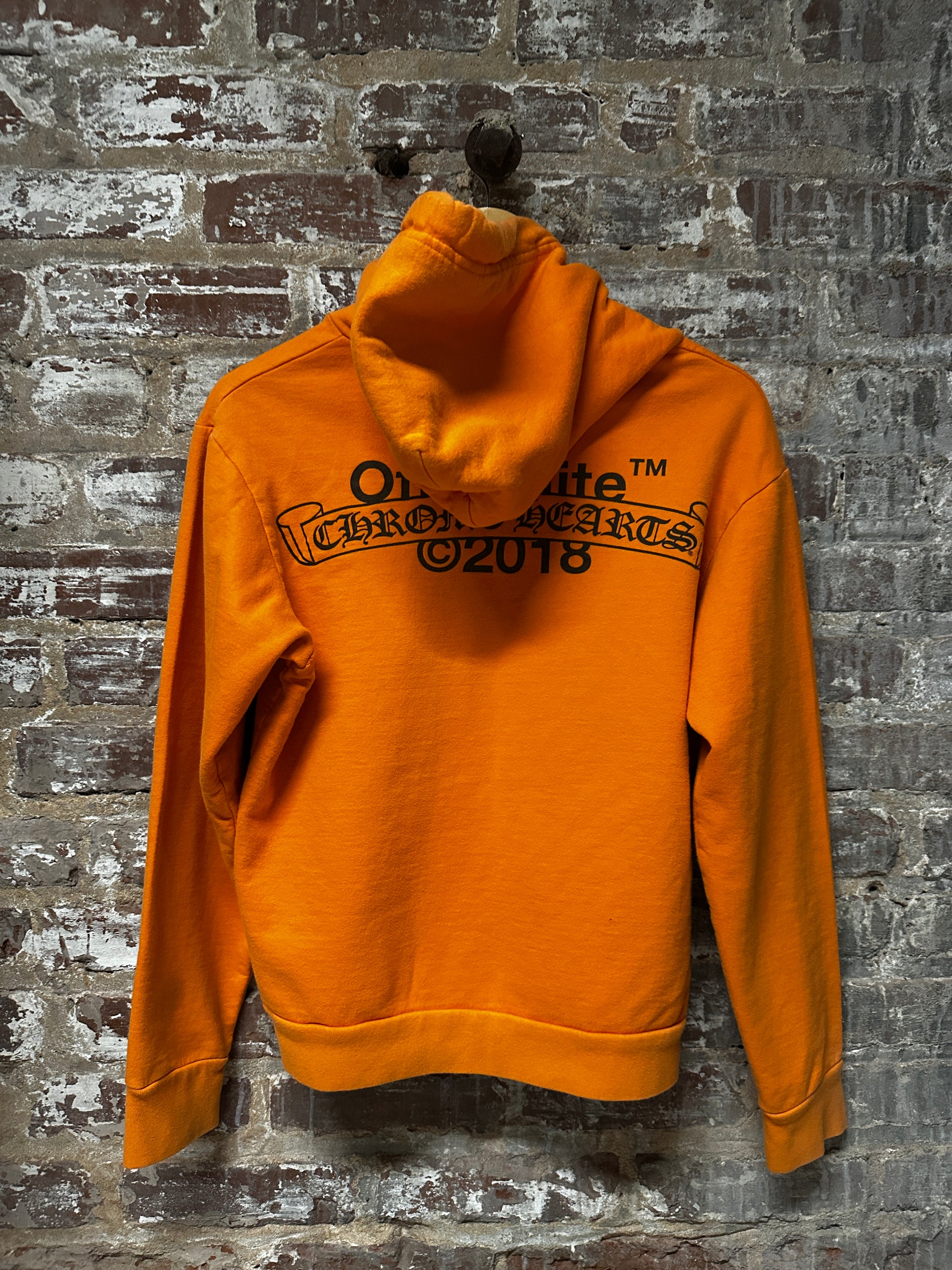 Chrome Hearts x Off White Hoodie Orange