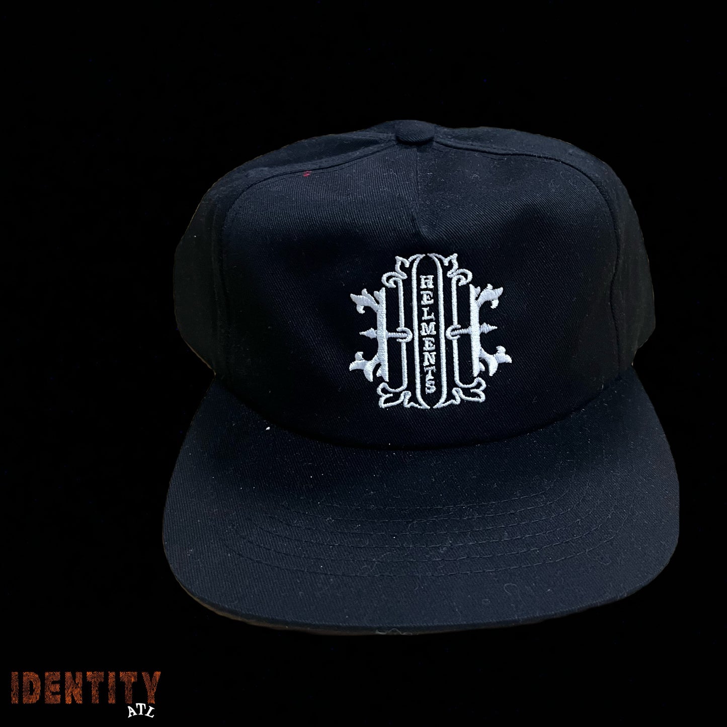 HELMENTS GARMENTS BLACK SNAPBACK