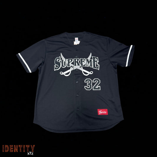 Supreme Swords Baseball Jersey Black
