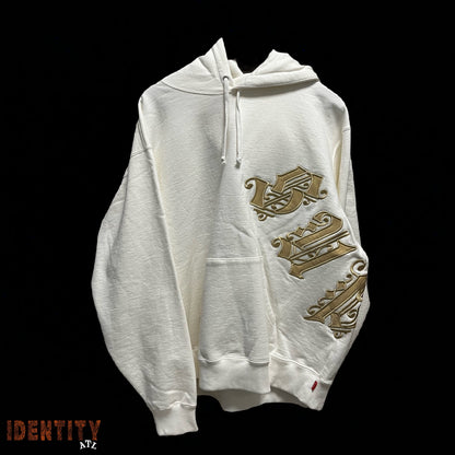 Supreme Old English Wrap Hooded Sweatshirt White