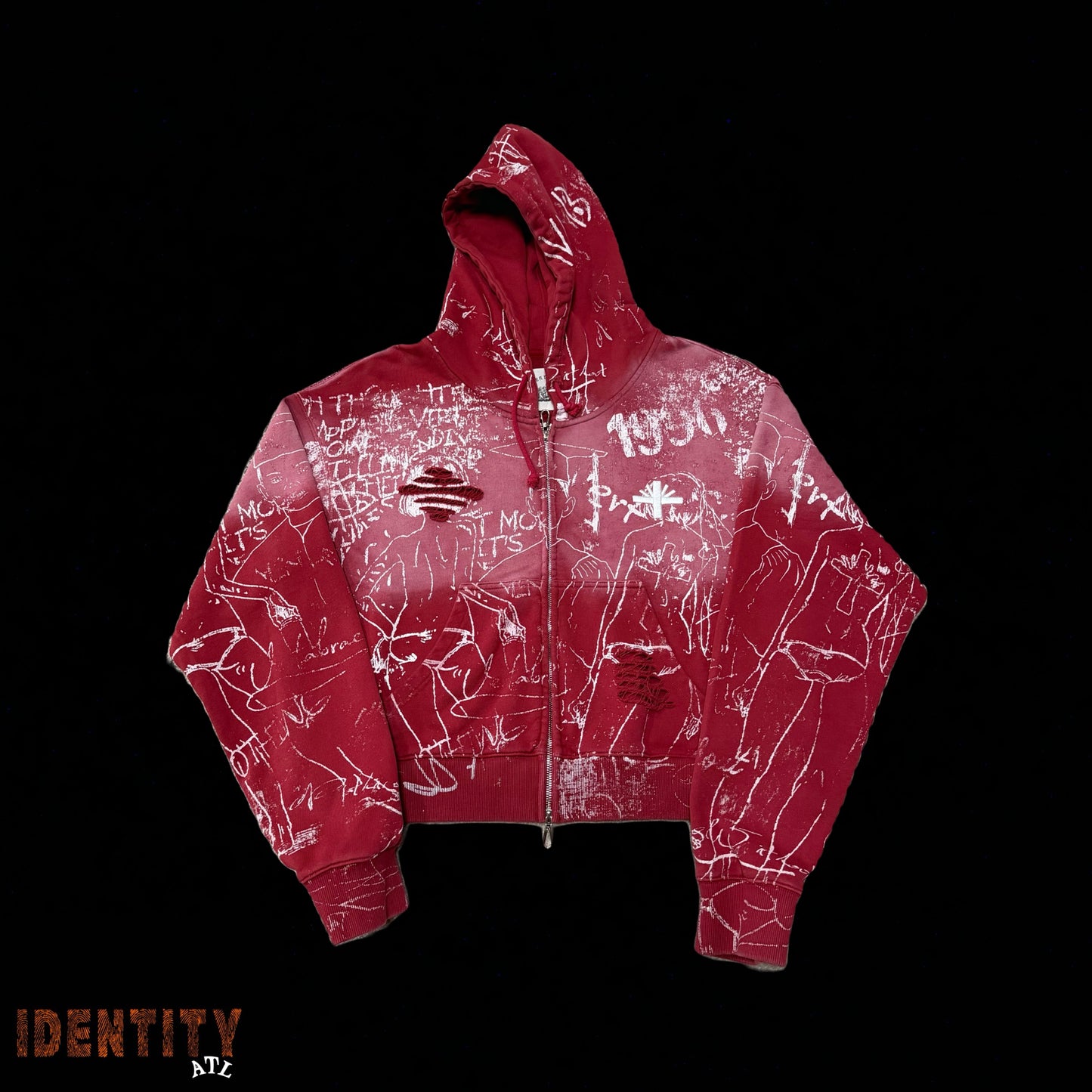 Vertabrae Silo Sketch Zip Up Hoodie