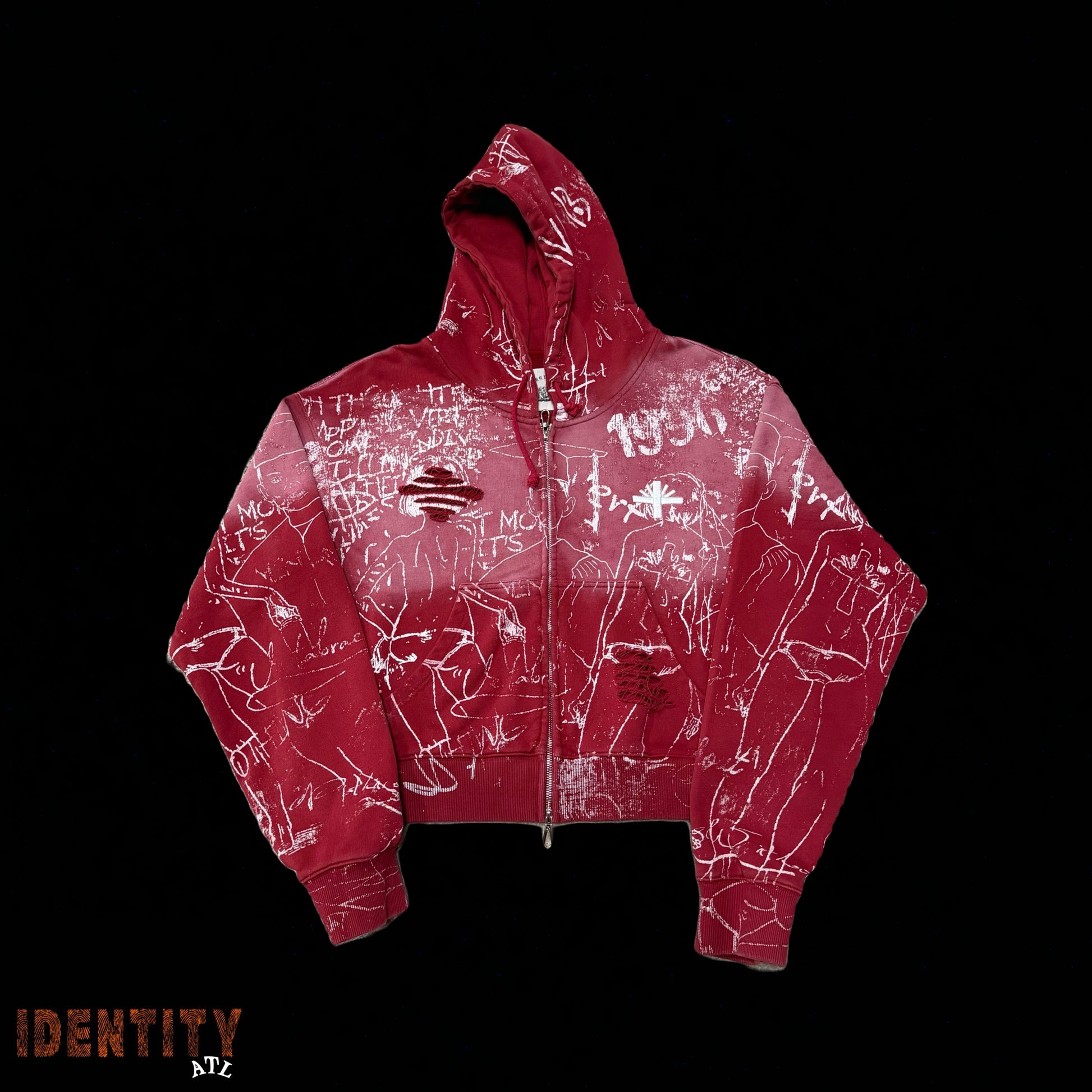 Vertabrae Silo Sketch Zip Up Hoodie
