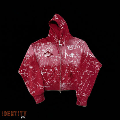 Vertabrae Silo Sketch Zip Up Hoodie