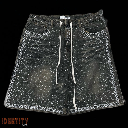 Vale Forever Green Studded Shorts