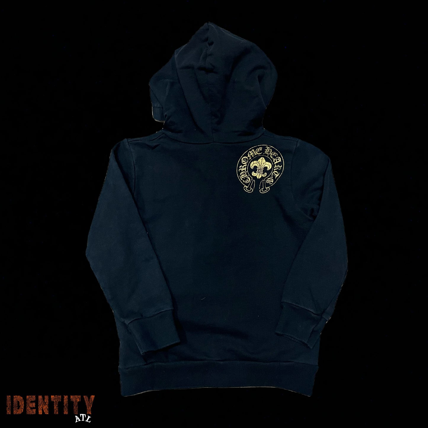 Baby Chrome Hearts Gold Dagger ZipUp Hoodie