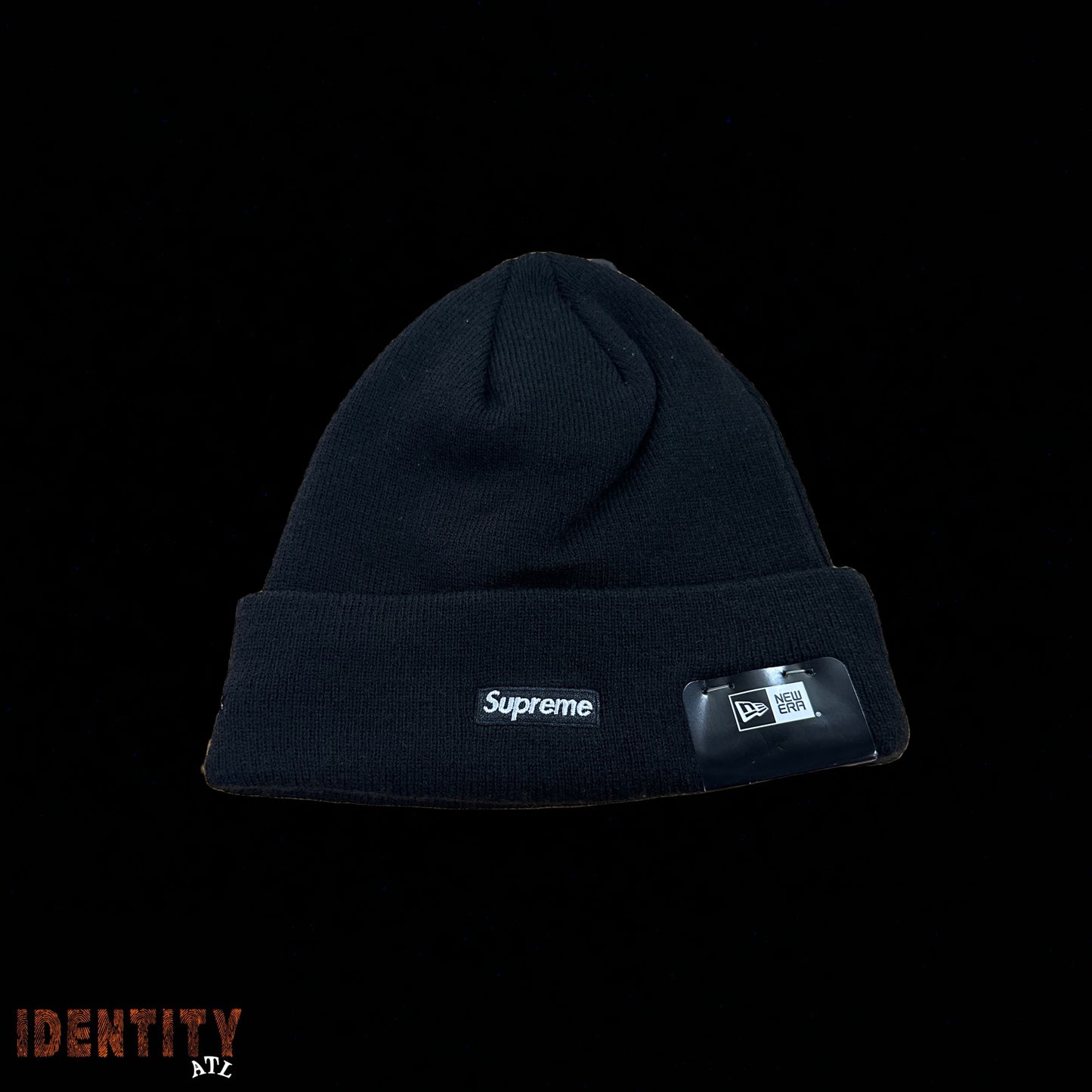 Supreme New Era Varsity Beanie Black