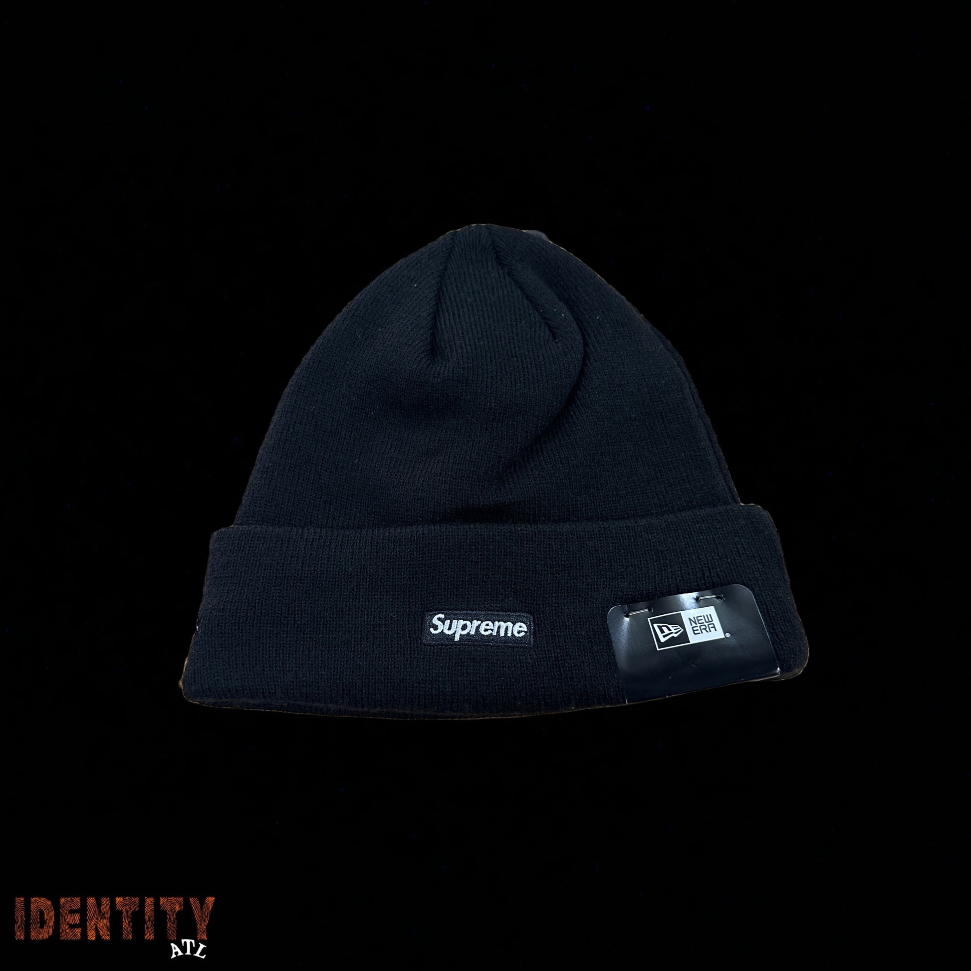 Supreme New Era Varsity Beanie Black