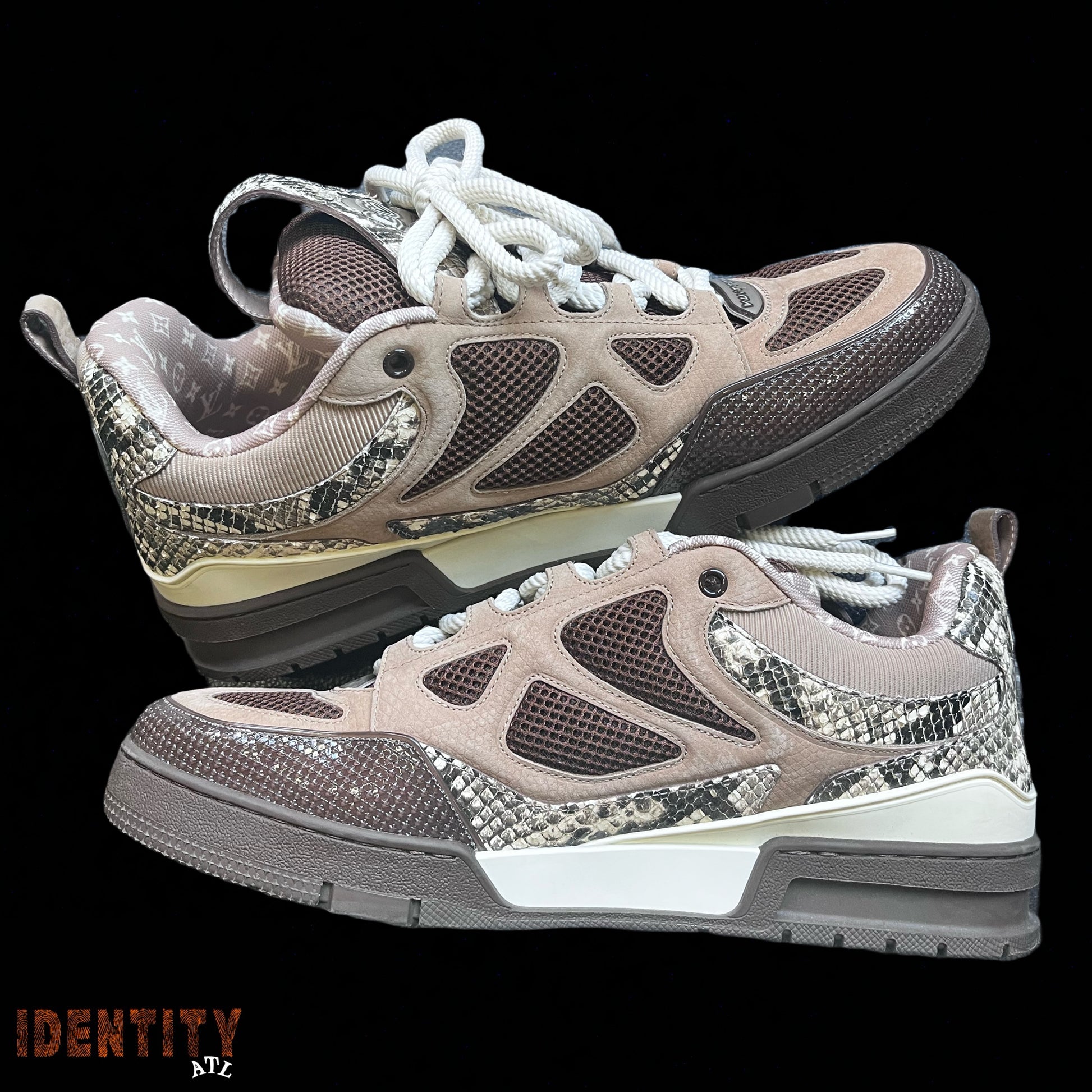 Louis Vuitton Brown Snakeskin Sneaker