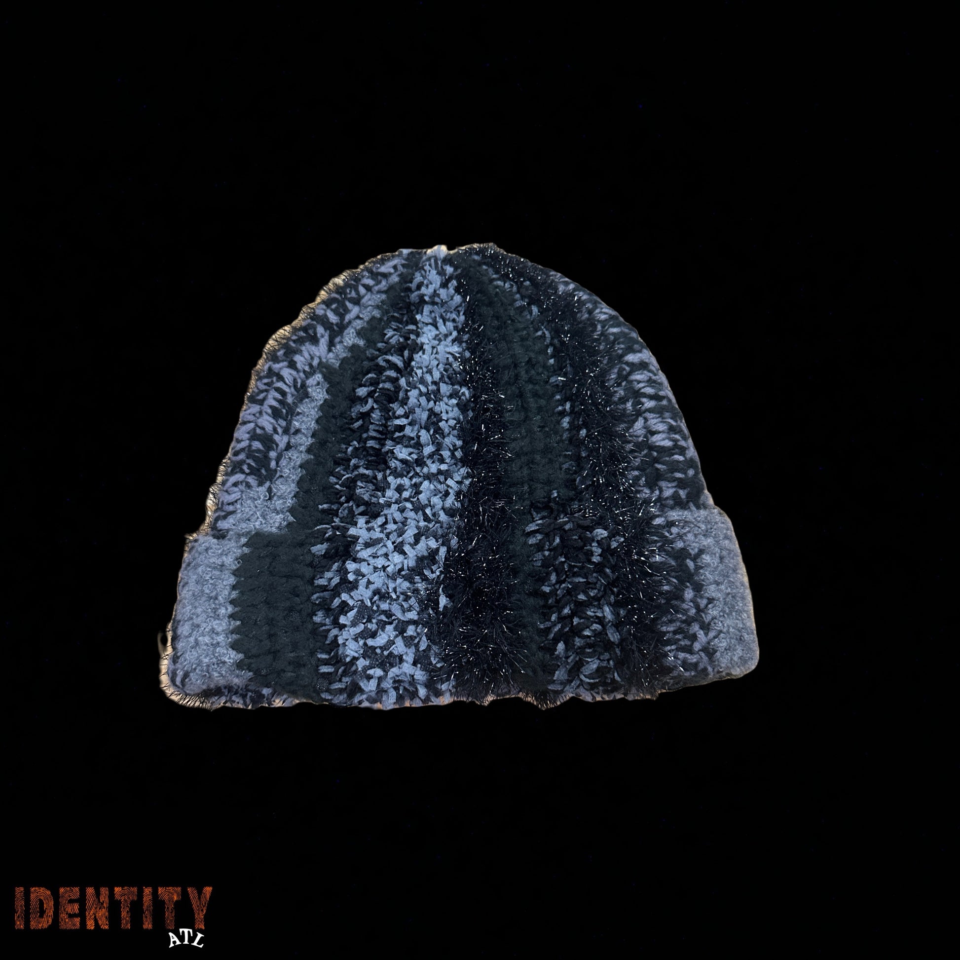 Supreme Tinsel Stripe Beanie Black