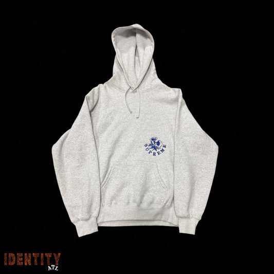 Supreme Embroidered Be Ready Hoodie Grey